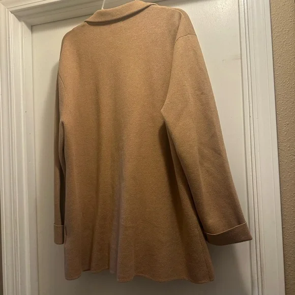 J. Crew Tan Women's Sweater Blazer - Picture 3 of 8